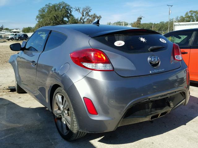 KMHTC6AD6GU251015 - 2016 HYUNDAI VELOSTER B CHARCOAL photo 3