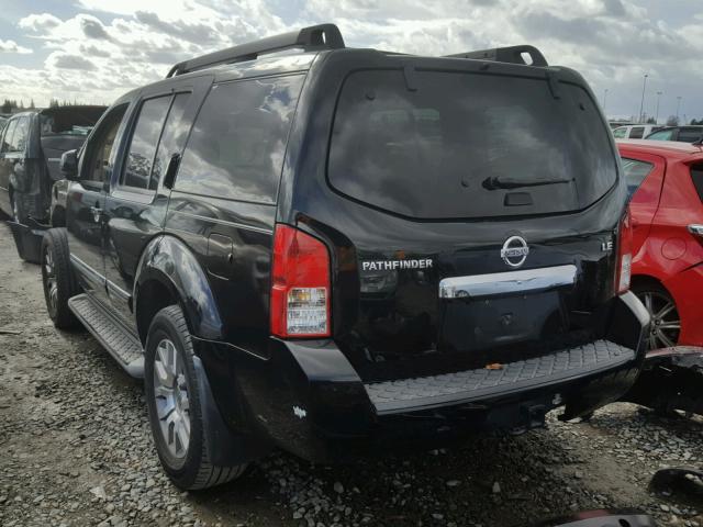 5N1AR1NN2AC610398 - 2010 NISSAN PATHFINDER BLACK photo 3