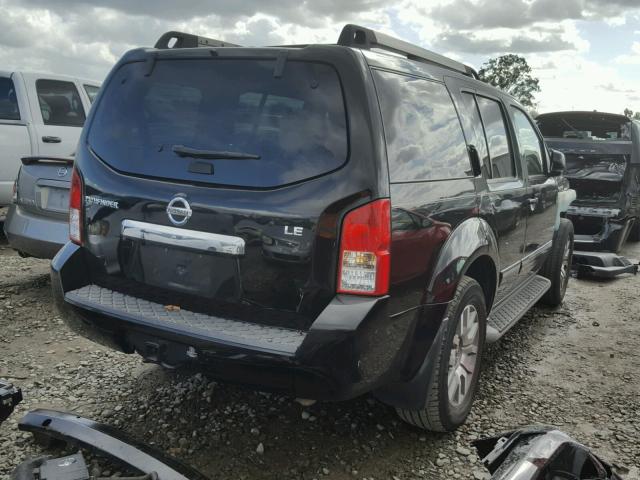 5N1AR1NN2AC610398 - 2010 NISSAN PATHFINDER BLACK photo 4