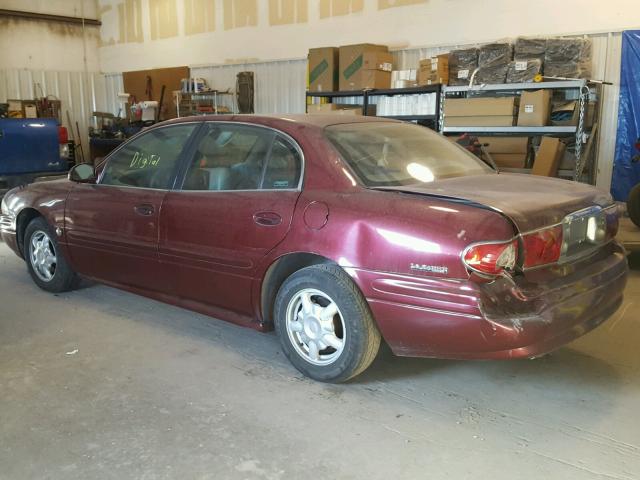 1G4HP54K914163016 - 2001 BUICK LESABRE CU BURGUNDY photo 3