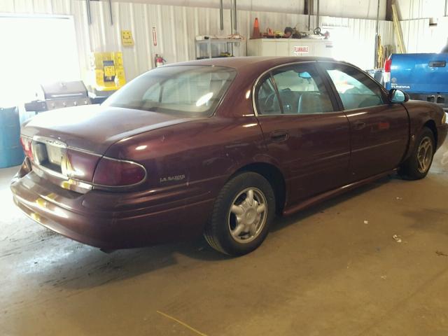 1G4HP54K914163016 - 2001 BUICK LESABRE CU BURGUNDY photo 4