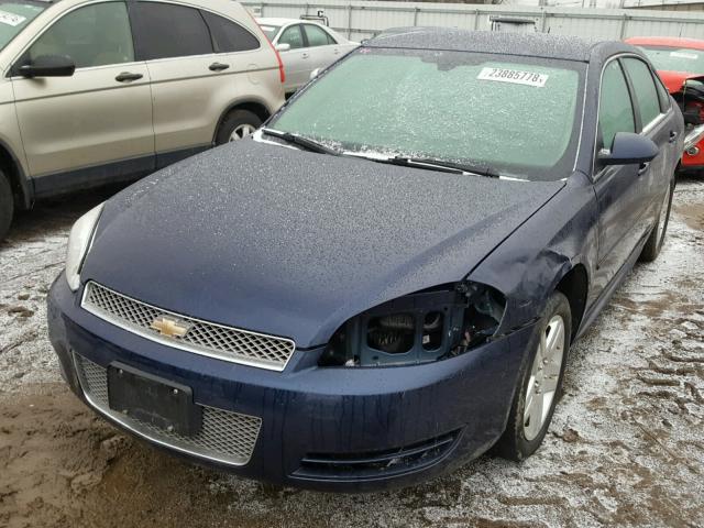 2G1WB5E30C1212726 - 2012 CHEVROLET IMPALA LT BLUE photo 2