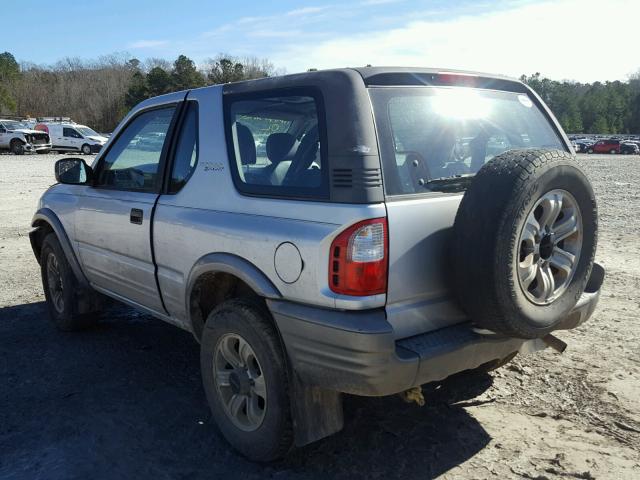 4S2CK57W714337598 - 2001 ISUZU RODEO SPOR SILVER photo 3