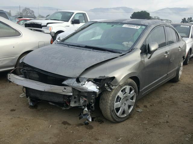 1HGFA16597L002954 - 2007 HONDA CIVIC LX GREEN photo 2