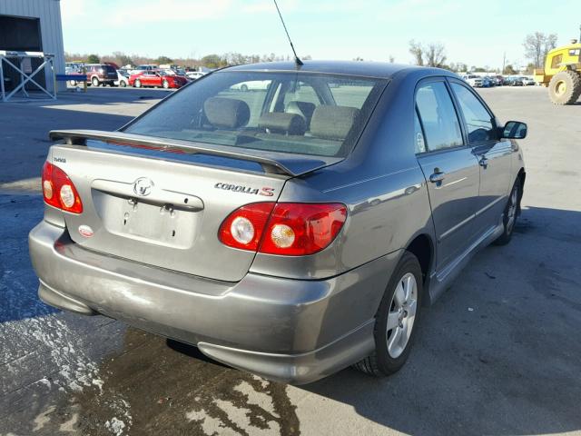 2T1BR32EX7C755830 - 2007 TOYOTA COROLLA CE GRAY photo 4