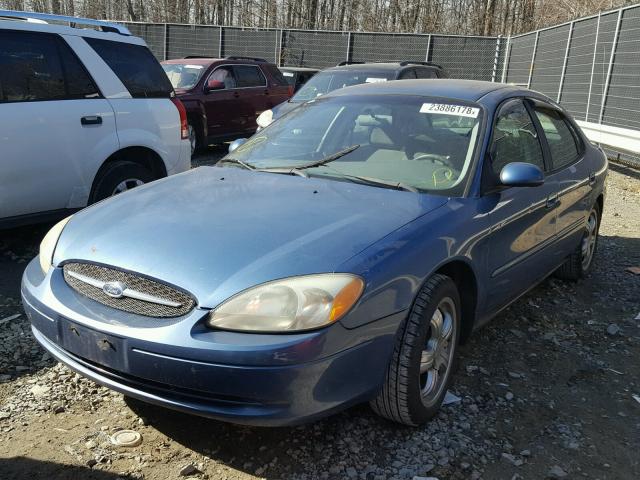 1FAFP55U42G167668 - 2002 FORD TAURUS SES BLUE photo 2