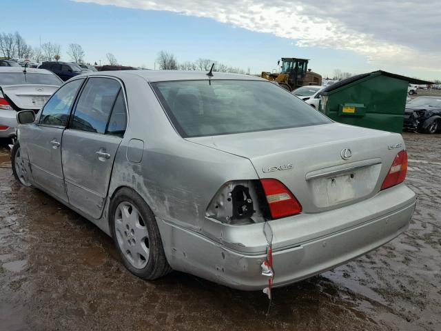 JTHBN30FX20053760 - 2002 LEXUS LS 430 SILVER photo 3