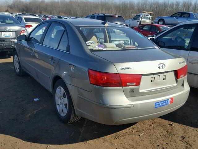 5NPET46C79H482665 - 2009 HYUNDAI SONATA GLS GREEN photo 3