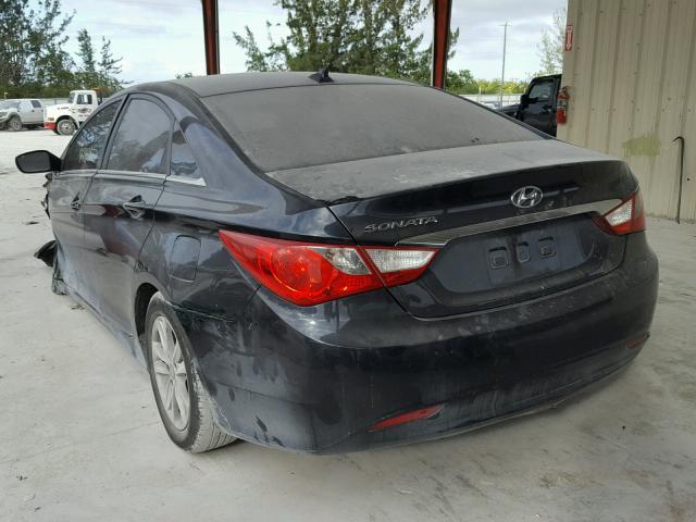 5NPEB4AC4DH550424 - 2013 HYUNDAI SONATA GLS BLUE photo 3