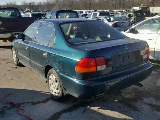 2HGEJ6672VH534650 - 1997 HONDA CIVIC LX GREEN photo 3