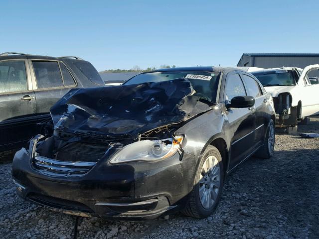 1C3CCBAB9CN191364 - 2012 CHRYSLER 200 LX BLACK photo 2