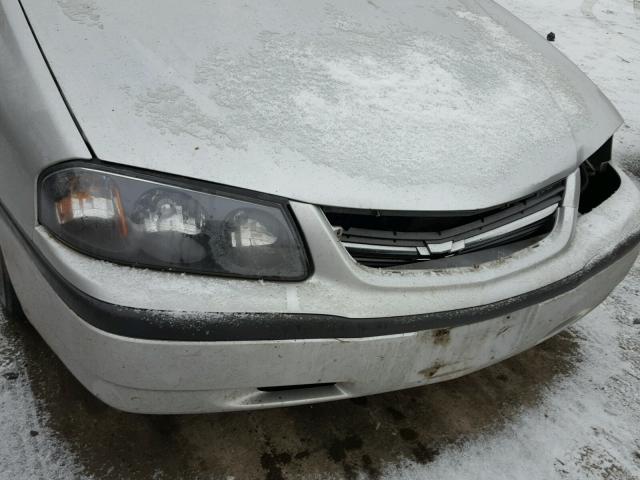 2G1WF52E919244549 - 2001 CHEVROLET IMPALA SILVER photo 9