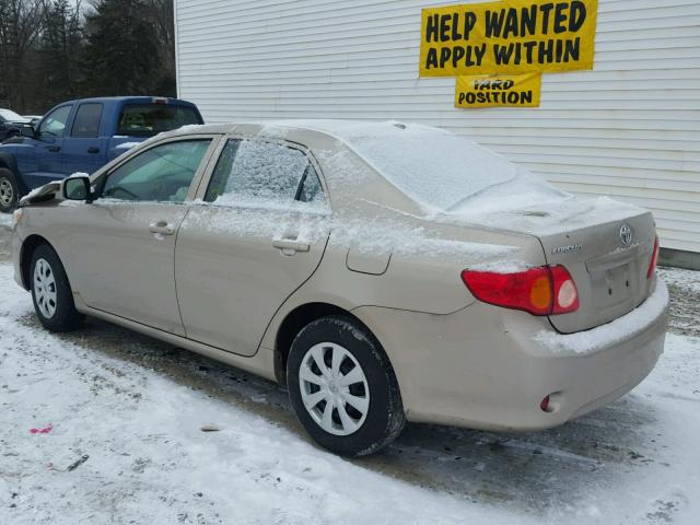 2T1BU4EE9AC364529 - 2010 TOYOTA COROLLA BA TAN photo 3