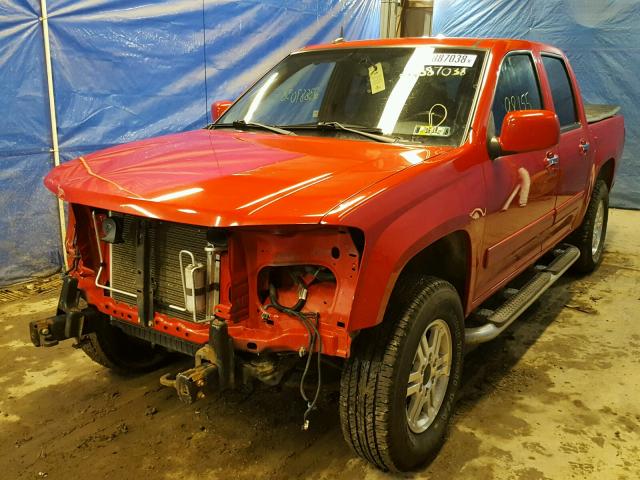 1GCHTCFE9B8136467 - 2011 CHEVROLET COLORADO L RED photo 2