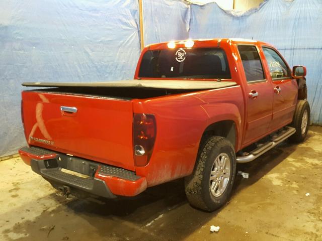 1GCHTCFE9B8136467 - 2011 CHEVROLET COLORADO L RED photo 4