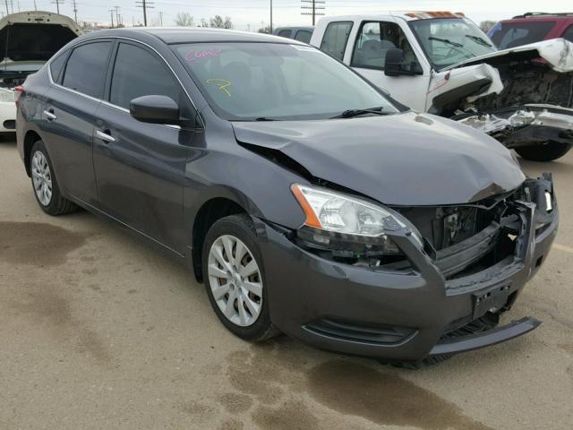 3N1AB7APXDL623978 - 2013 NISSAN SENTRA S GRAY photo 1