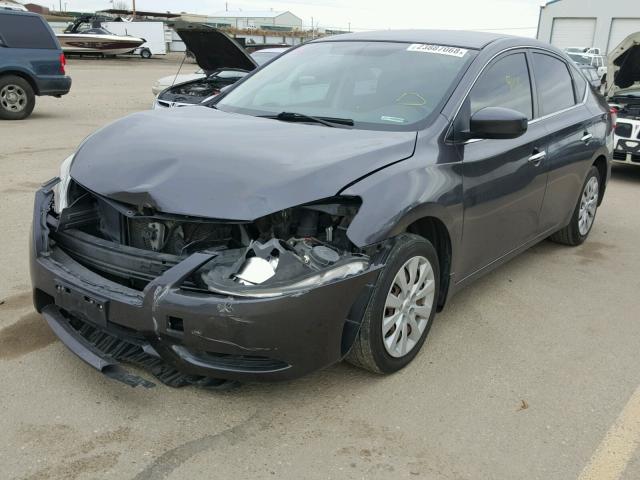 3N1AB7APXDL623978 - 2013 NISSAN SENTRA S GRAY photo 2