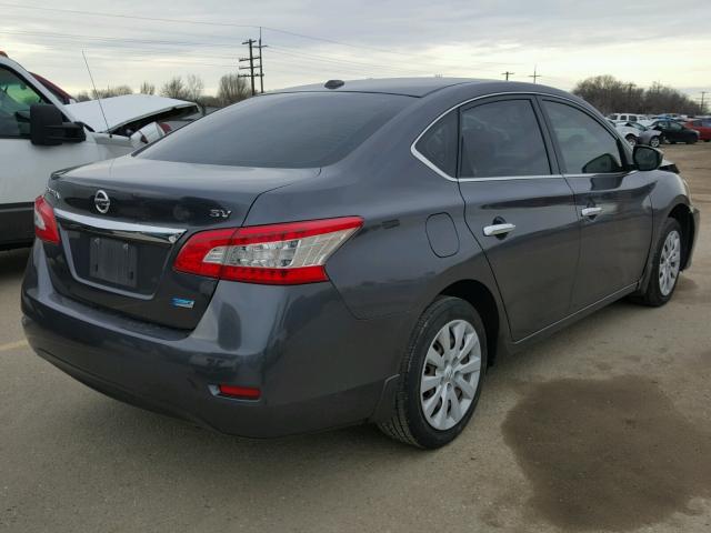 3N1AB7APXDL623978 - 2013 NISSAN SENTRA S GRAY photo 4