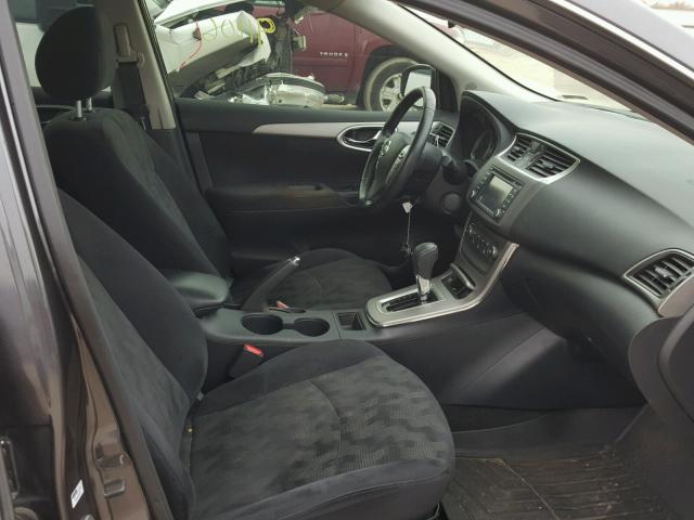 3N1AB7APXDL623978 - 2013 NISSAN SENTRA S GRAY photo 5
