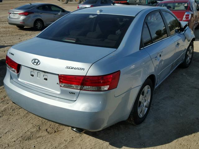 5NPET46F48H333686 - 2008 HYUNDAI SONATA GLS BLUE photo 4