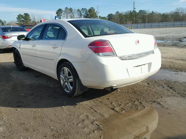 1G8ZS57B48F250933 - 2008 SATURN AURA XE WHITE photo 3