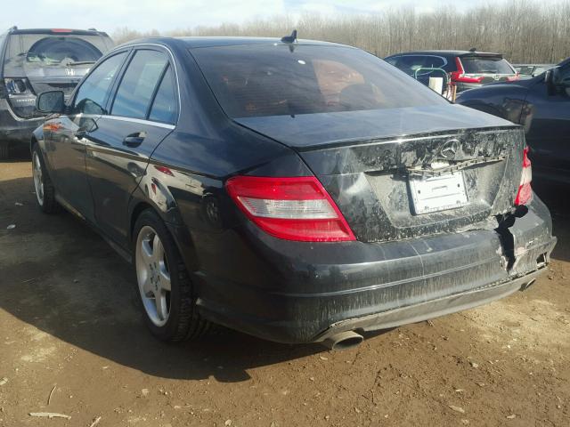 WDDGF81X78F058760 - 2008 MERCEDES-BENZ C 300 4MAT BLUE photo 3