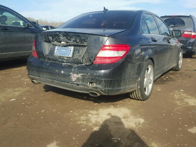 WDDGF81X78F058760 - 2008 MERCEDES-BENZ C 300 4MAT BLUE photo 4