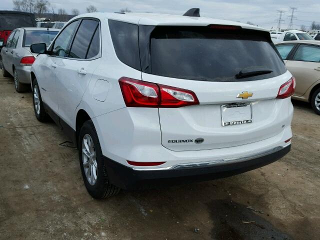 2GNAXJEV5J6226030 - 2018 CHEVROLET EQUINOX LT WHITE photo 3