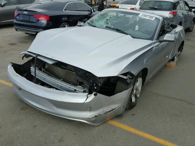 1FATP8EM1G5279996 - 2016 FORD MUSTANG SILVER photo 2