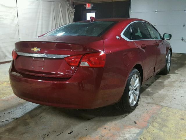 2G1105SA2G9177794 - 2016 CHEVROLET IMPALA LT BURGUNDY photo 4