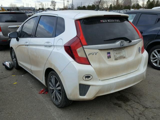 3HGGK5G83FM735208 - 2015 HONDA FIT EX WHITE photo 3