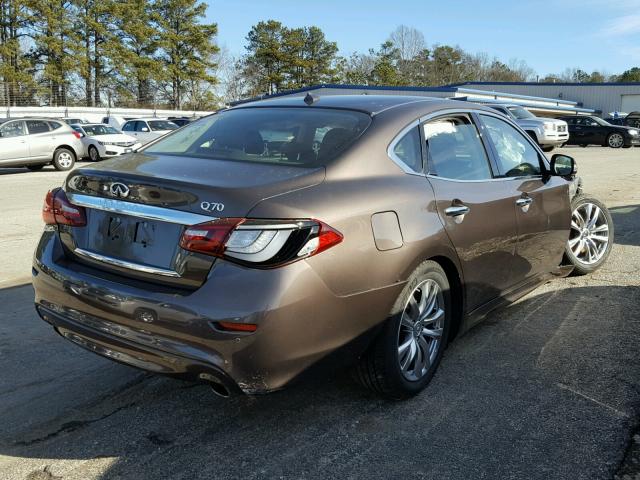 JN1BY1AP4HM741021 - 2017 INFINITI Q70 3.7 BROWN photo 4