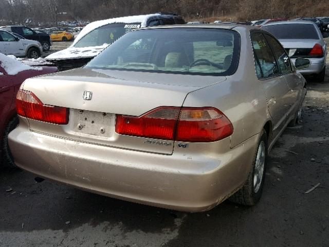 1HGCG1650YA061941 - 2000 HONDA ACCORD EX GOLD photo 4