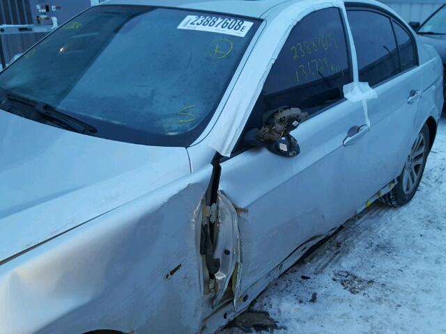 WBAVC935X7KX52664 - 2007 BMW 328 XI SILVER photo 10