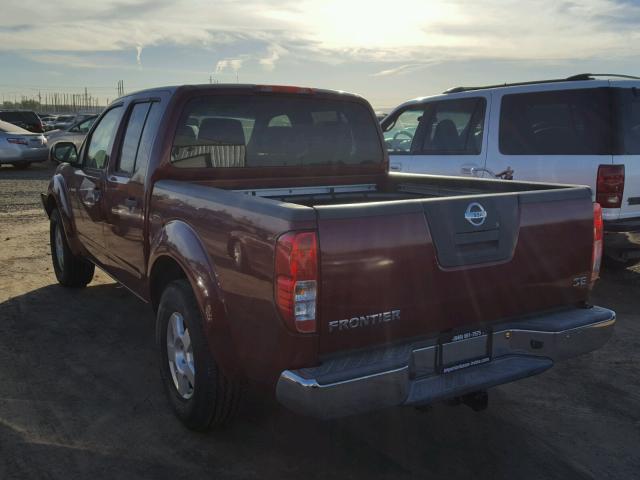 1N6AD07U26C407081 - 2006 NISSAN FRONTIER C RED photo 3