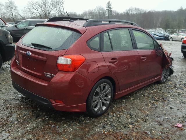 JF1GPAP6XG8244444 - 2016 SUBARU IMPREZA SP RED photo 4