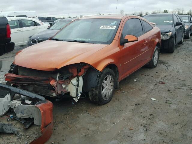 1G1AL15F667732091 - 2006 CHEVROLET COBALT LT ORANGE photo 2