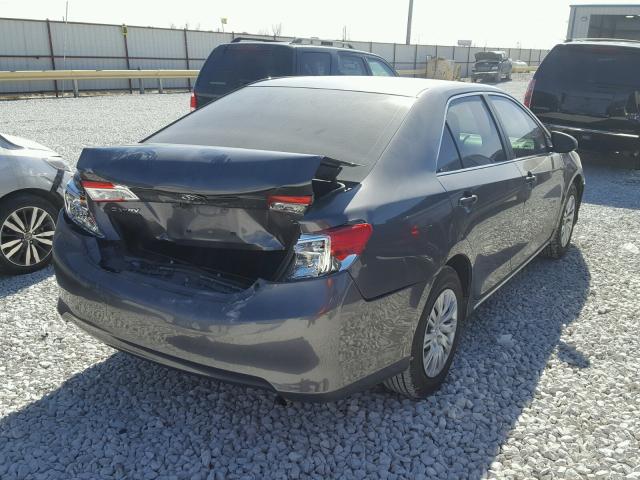 4T1BF1FK4DU248087 - 2013 TOYOTA CAMRY L CHARCOAL photo 4