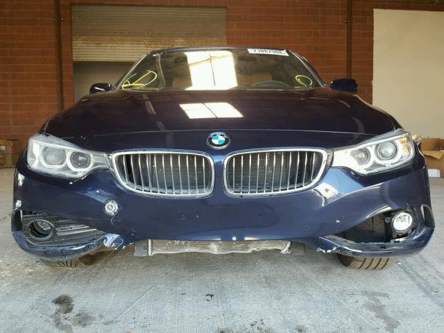 WBA4R7C57HK679799 - 2017 BMW 430I BLUE photo 9
