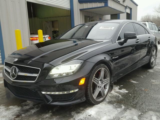 WDDLJ7EBXCA049448 - 2012 MERCEDES-BENZ CLS 63 AMG BLACK photo 2