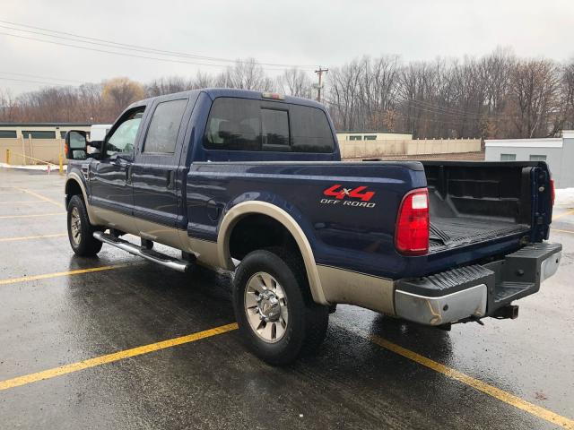 1FTWW31R28EB02499 - 2008 FORD F350 SRW S BLUE photo 3