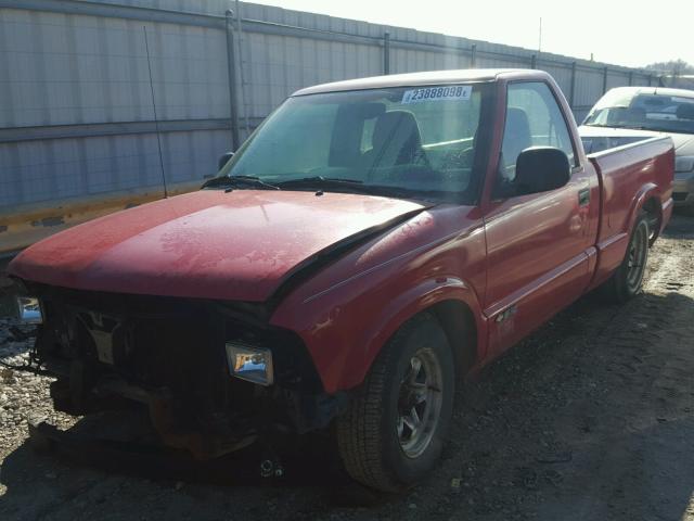 1GCCS14Z2SK152228 - 1995 CHEVROLET S TRUCK S1 RED photo 2