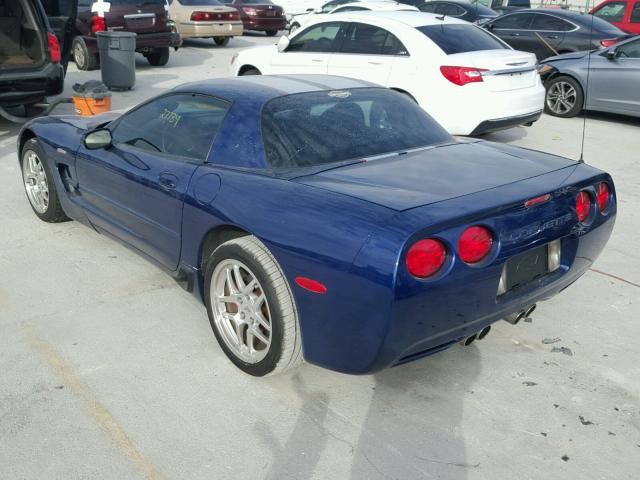 1G1YY12S545127604 - 2004 CHEVROLET CORVETTE Z BLUE photo 3