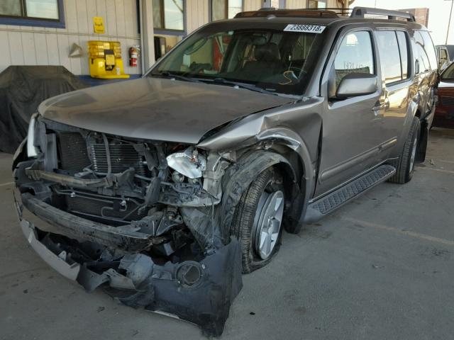 5N1AR18U18C618456 - 2008 NISSAN PATHFINDER GRAY photo 2