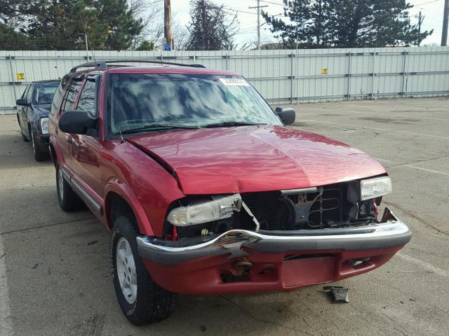 1GNDT13W012194475 - 2001 CHEVROLET BLAZER RED photo 1