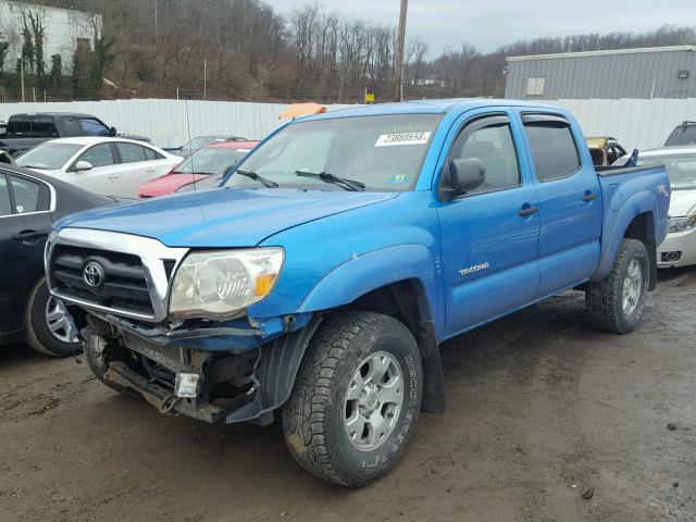 5TELU42N18Z566536 - 2008 TOYOTA TACOMA DOU BLUE photo 2