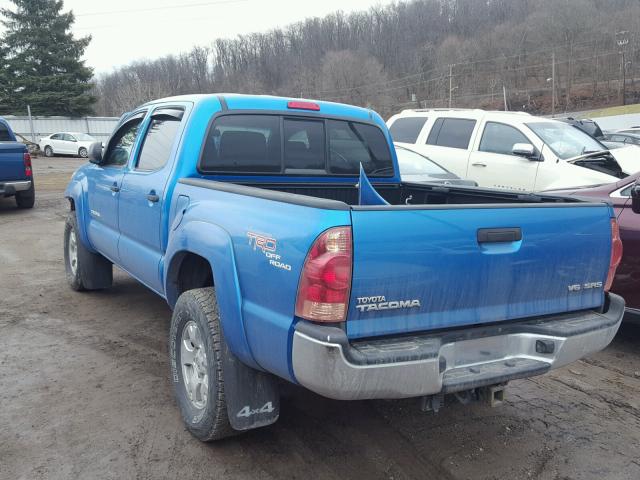 5TELU42N18Z566536 - 2008 TOYOTA TACOMA DOU BLUE photo 3