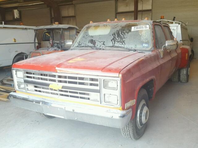 1GCHC33W4GS114318 - 1986 CHEVROLET C30 ORANGE photo 2