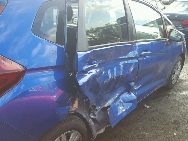 JHMGK5H53GX020698 - 2016 HONDA FIT LX BLUE photo 9