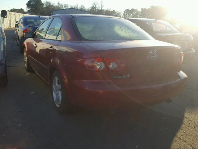 1YVFP80D635M50194 - 2003 MAZDA 6 S BURGUNDY photo 3